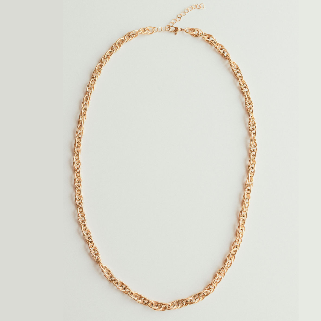 Gold-Plated Chunky Chain Necklace
