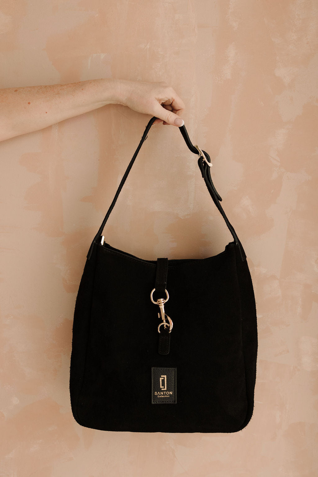 Soft Suede Everyday Tote - Black