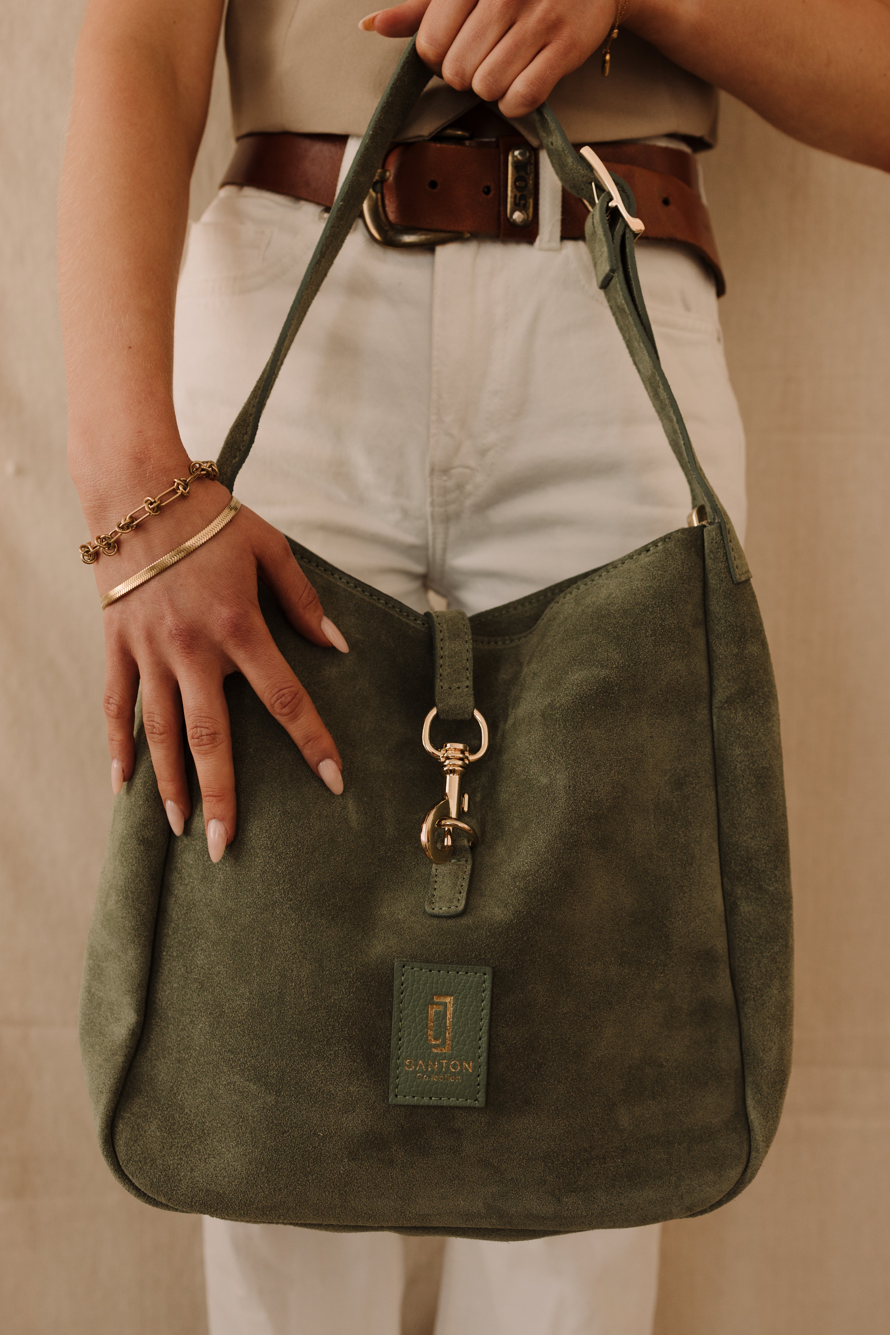 Soft Suede Everyday Tote - Green