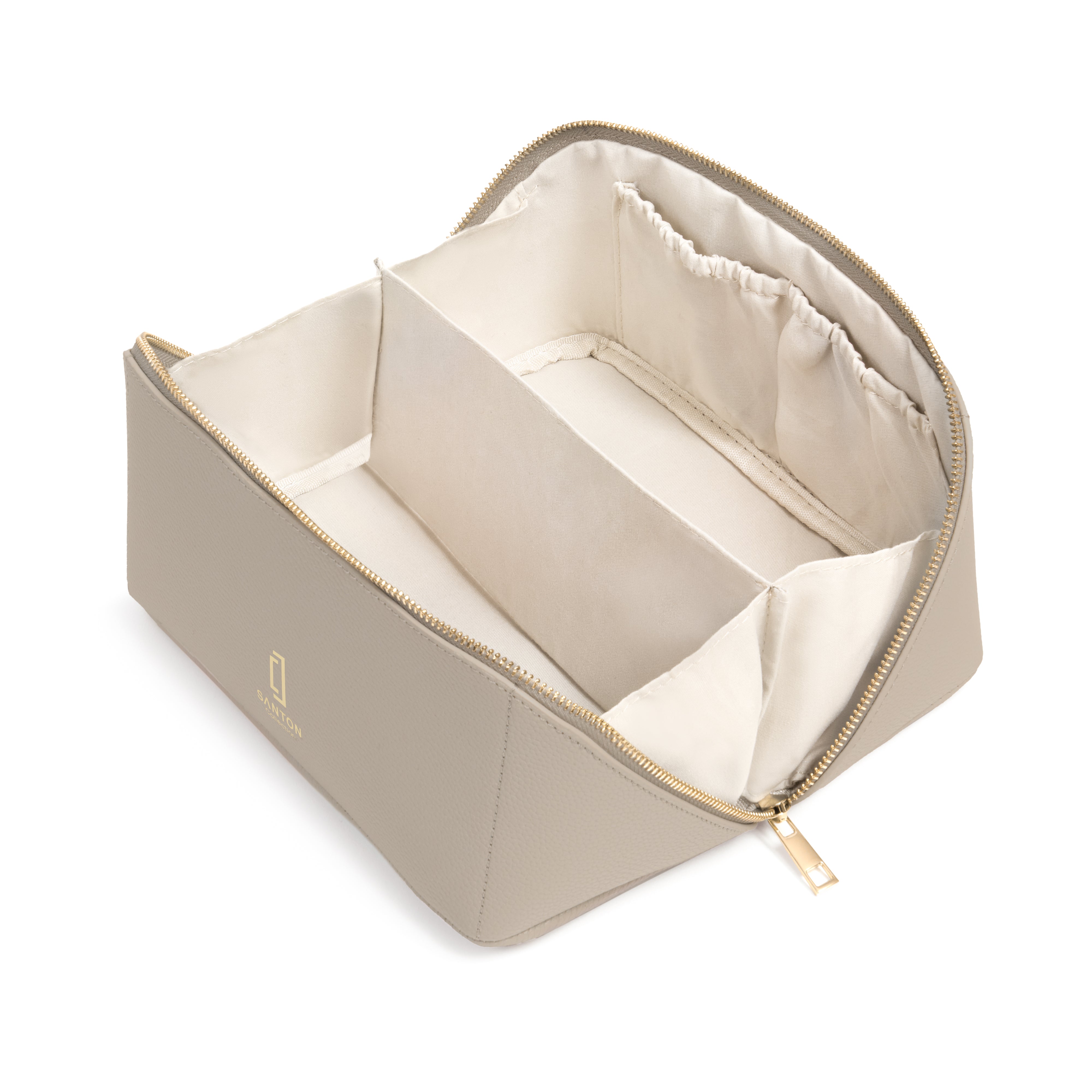 Large Cosmetic Bag - Taupe