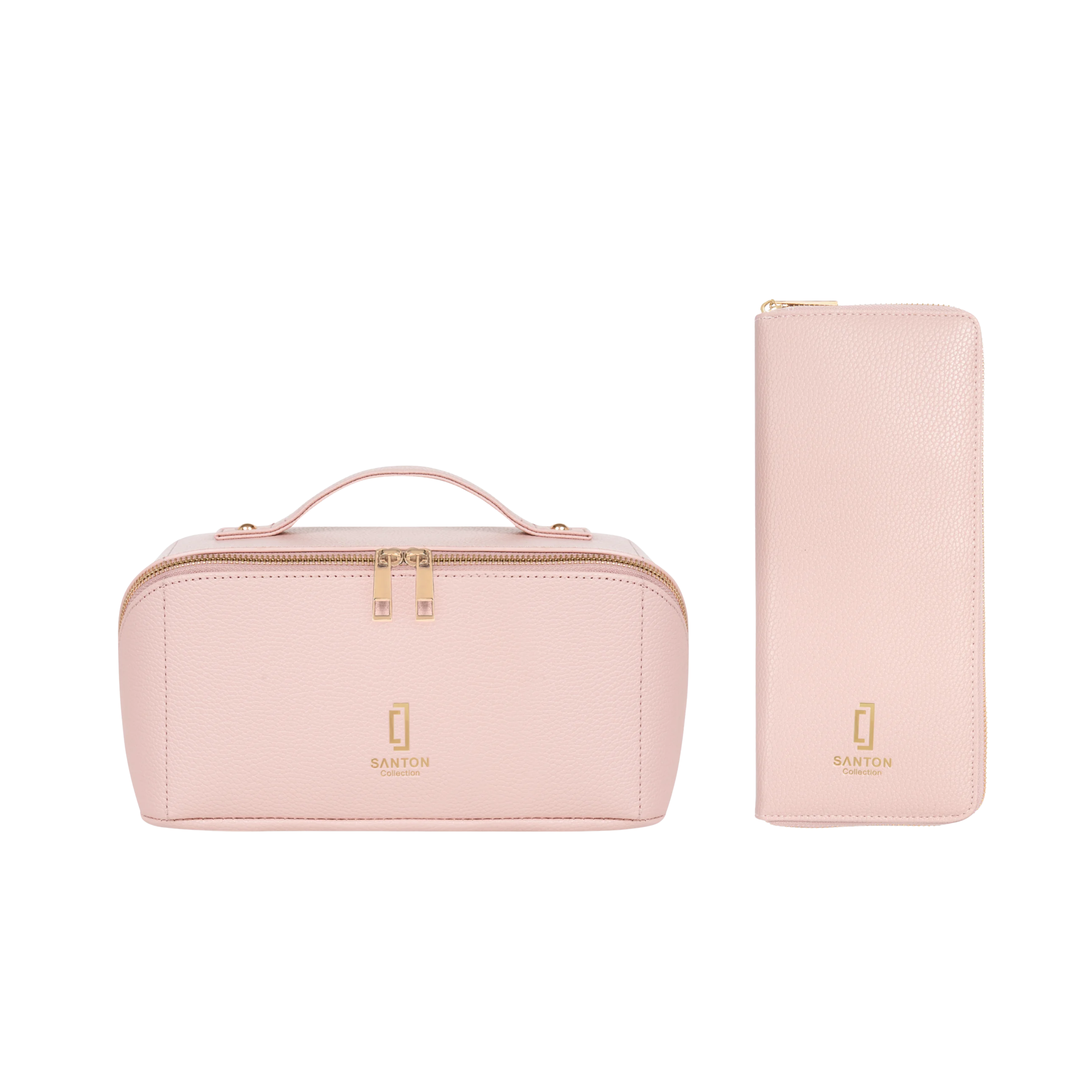Matching Jewellery Case and Make-up Bag Gift Set - PINK